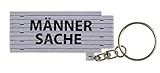 CN Schlüsselanhänger Mini-Zollstock ausklappbar Geburtstagsgeschenk Geschenk Geschenkidee Männergeschenk Witzig Meterstab 50cm Schlüsselring (Weiß »Männer Sache«)
