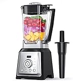 Standmixer Smoothie Maker 2000W, Mixer mit 8 Deutsche Edelstahlklingen, 8 Geschwindigkeiten und 4 Programme, Hochleistungsmixer und Eis-Zerkleinerungsmaschine, 2L Tritan-Behälter ohne B