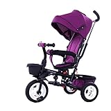 Gute Qualität Kinderwagen Buggys Kinder Dreirad Fahrer Fahrrad 1-3-5-2-6 Jahre alt Large Lightweight Baby Baby Kind Baby Artefakt Baby Standardkinderwagen (Color : Purple)