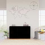 YOPOTIKA Anrichte Holzschrank Konsolentisch Küchenschränke für Esszimmer, Büro, Bad oder Schlafzimmer Sideboard Hochglanz-Schwarz 120×36×69 cm Spanp