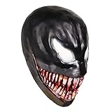 Supremask Gruselige Halloween Maske mit Zunge Schmelzendes Gesicht, Kostüme für Cosplay Zubehör Halloween Prop