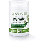 AniForte WermiX für Hunde 50 Kapseln I Naturprodukt mit Salbei, Walnuss, Petersilie, Wermut, Kräuter harmonisieren Magen & Darm I Made in Germany