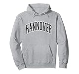 Hannover Deutschland Schwarz Varsity Stil Text Pullover H