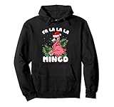 Fa La La Mingo Weihnachtsmann Flamingos Pullover H