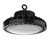 illumitec LED Hallen Strahler 110° ultrahell 150W, 21.000lm, sparsam 141.22 lm/W, Tageslicht Weiß 840 4000K Schutzart IP65 für Innen- und Aussenbereich UFO Industrie Beleuchtung Leuchte High Bay L