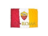 Offizielle Roma-Flagge, Modell AS Roma 1927, gelb, rot, dreifarbig, Lizenzprodukt des Vereins, 70 x 100