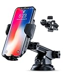 Vantrue 【3 in 1】 Handyhalterung Auto mit Starker Saugnapf/ Neuere Lüftung, KFZ Handyhalter mit 360 + 270 Grad Volle Drehung, Silikonschutz, Universal für Smartphone iPhone/ Samsung/ Huawei/ LG usw