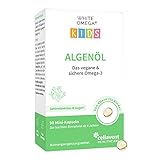 NEUEINFÜHRUNG – Algenöl Kapseln für Kinder – veganes Omega-3 – ohne Carrageen – 330 mg DHA aus Algen – 90 Mini-Kap