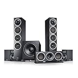 Teufel Theater 500 Surround 5.1-Set Schwarz Heimkino Lautsprecher 5.1 Soundanlage Kino Raumklang Surround Subwoofer Movie High-End HiFi Speak