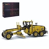 VPPI Technik Grader Bausteine, Technik Fernbedienung Grader mit Motoren, MOC Grader Klemmbausteine, Konstruktionsspielzeug Kompatibel mit Lego Technic 4855 T