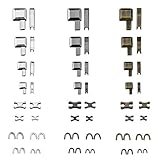 Zaleonline 24-teiliges Reparaturset mit Reißverschluss aus Zinklegierung, mit Schiebeverschluss, Gehäuse zur Befestigung von N