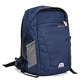 Kamerarucksack Professional Shockproof Kamera Rucksack aus Canvas Leinenstoff (Maße:41x19x31cm) mit Regenschutz for Cannon, Sony, SLR Spiegelreflexkamera - 24 Liter (Farbe : Blau)