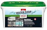 MEM Water Stop, Universalabdichtung und Feuchtigkeitssperre, Optimal geeignet für die Innen- und Außenanwendung, Lösemittel-, silikon- und bitumenfrei, Dichtet sofort, Grau, 6 kg