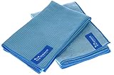 JEMAKO 2er Set BLAU - Trockentuch klein (40 x 45 cm) - Profituch Plus (40 x 45 cm) - Nass- & Trocken-Set inkl. Sinland feinmaschiges W