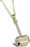 Halskette Edelstahl Thors Hammer Halskette für Männer Personalisierte Halskette Geschenk für Mädchen Jung