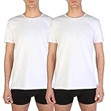 EMPORIO ARMANI Herren 2P O-NECK RUNDHALS T-SHIRT 2 weiss L