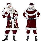 Dear, you Weihnachten Weihnachtsmann Kleidung Kleidung Kartusche Weihnachtsrolle Spiel Kleidung Erwachsene Männer Santa Vertrieb,XXXXL