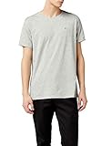 Tommy Jeans Herren Original Jersey Kurzarm T-Shirt Grau (Lt Grey Htr 038) Larg