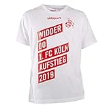 uhlsport Offizielles 1. FC Köln Aufstiegsshirt T-Shirt 2019 Widder DO Aufsteiger, Größe:L