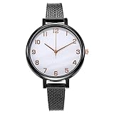 Herrenuhr Klassische Netzarmbanduhr Herren Armbanduhr, MäNner Minimalistische Uhr Business Quarzuhr Elegant Uhren Mit Edelstahl Mesh Armband Herren Party Bankettuhr N