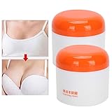 Brustcreme, Brustvergrößerungscreme, Natürliche Creme zur Brust Vergrößerung Brust Creme zur Verbesserung der Brustmassage Feuchtigkeitsspendende Creme zur Brustvergrößerung für Frauen 50gx2Stück