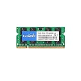 TECMIYO 2GB PC2 6400 DDR2 800 2RX8 PC2-6400s DDR2 800MHZ SODIMM DDR2 PC2 6400 CL6 1,8V 200Pin Dual Rank Non-ECC Ungepufferter Laptop RAM Speicher für Intel AMD und Mac Comp