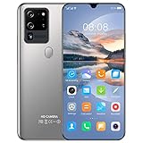 Lsqdwy S80 Pro Unlocked Phone 3G Android Phone, SIM Free Unlocked Smartphones, 5.5 Zoll, 32GB+4GB, 64GB Extension, Fingerprint and Facial ID, Dual SIM Phone, FM Radio (Farbe : Grau)