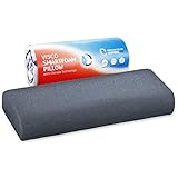 Kopfkissen 40x80 HADAR Quickdry, höhenverstellbar, ergonomisches HWS Nackenstützkissen mit Viscoschaum & Klima-Bezug, Nacken-Kissen für Seitenschläfer & Rückenschläfer, passt exakt in 40 x 80 cm Bezug