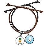 DIYthinker Grüner Kaktus-Pflanzen im Topf für große Pflanzen, Armband, Kordel, Armband, Leder, k