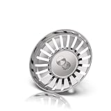 Rietlow Siebkörbchen Spüle (M Ø79mm, Advanced) - Universal Spülbecken Sieb aus gehärtetem Stahl mit innovativer Stöpsel Funktion - Ideal als Blanco Spülen Ersatzteil - Verbesserte Version 2020