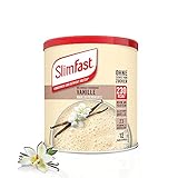 SlimFast Milchshake Pulver Vanille I Kalorienreduzierter Diät-Shake mit hohem Eiweißanteil I Diät-Pulver für eine gewichtskontrollierende Ernährung I Nur 230 Kalorien pro Protein-Shake I 438 g