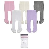LA Active Kinder Strumpfhose Mädchen & Jungen - Antirutsch-Strumpfhose aus Baumwolle für Kleinkinder - Für warme Beine & rutschfeste Abenteuer (5 Paar)