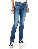 G-STAR RAW Damen Jeans Midge Mid Waist Straight, Medium Indigo Aged 8968-6028, 29W / 32L