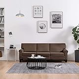 MUSEVANE 3-Sitzer-Sofa Braun S