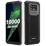 OUKITEL K15 Plus Handy ohne Vertrag, IP68 Stoßfest Robustes Smartphone, 10000mAh Akku Lautsprecher Outdoor Handy, Octa Core 3GB+32GB, 13MP AI Kamera Smartphone Dual SIM NFC