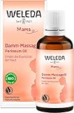 WELEDA Bio Damm Massageöl, Naturkosmetik Schwangerschafts- und Körperöl zur Erhöhung der Elastizität der Haut und Vorbeugung von Dammrissen bei der Geburt (1 x 50 ml)