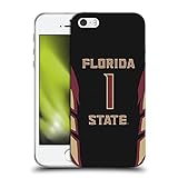 Head Case Designs Offiziell Offizielle Florida State University FSU #1 Basketball Schwarz Soft Gel Handyhülle Hülle kompatibel mit Apple iPhone 5 / iPhone 5s / iPhone SE 2016