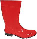 Lemigo Damen Rot PVC Gummistiefel Gummistiefel Regenstiefel ILSE (3 EU 36)