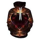 Bestyyo Herren lässige Mode 3D Digitaldruck Rundhals Pullover Langarmbluse 2320 Lyocell Links 2-3-4' offizielles Band Fan by Serafino pdrive zweifarbigem silikon-aufnäher kurzärmeliges v-Ausschnitt,