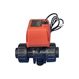 Das elektromagnetische Ventil Mikromotorkugelventil PVC-Kunststoff-Elektroventil 6-24V DC 220V AC Laugenbeständig EIN/Aus 12,5 Sec G1 / 2' 3/4' Industrieb