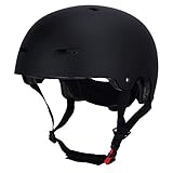 LOOGU Skateboard Helm Scooter BMX Helm Skaterhelm 3 Größen (51-61cm) Fahrradhelm für Kinder Jugendliche Erwachsene Sport Helm – Mit EN1078 Zertifik