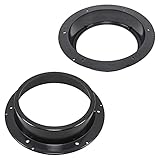 tomzz Audio 2857-011 Lautsprecherringe Adapter Halterungen kompatibel mit VW Golf 5 Tiguan Touran Skoda Yeti Octavia Fronttür für 165mm DIN Lautsp