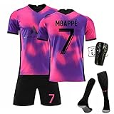 ZHAO Ronaldo Jersey Set Fussball Jerseys 2021/22, Sporttraining T-Shirts Und Shorts Für Erwachsene/Kinder, Fussball Jersey Set Für Kinder, Jungen, Geschenke(Size:XL,Color:Number 7)