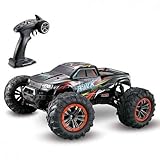 s-idee® 9125 + 2 Akkus RC Auto 1:10 4WD Buggy wasserdichter Monstertruck mit 2,4 GHz ca. 50 kmh schnell, Zwei Motoren, wendig, voll proportional 4WD ferngesteuertes Buggy Racing