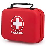 Erste Hilfe Set - 237 Teiliges, First Aid Kit, Ideal für Familie, Camping und Wandern, Outdoor, Notfallset, Hilfe Tasche Tragb