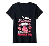 Damen Trachtenshirt In mei Dirndl kumm i nimma nei Oktoberfest T-Shirt mit V