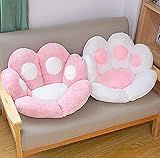 Further Katzenklauen-Sitzkissen, Winter-Plüsch-Pfoten-Kissen, Warmes Weiches Sitzkissen-Stuhlpolster, Sofa-Rückenkissen Niedliches Sitzkissen Für Erwachsene Kinder 80 x 70