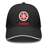 Zahhdasd Unisex Adjustable Yamaha Motorcycle Logo Baseball Caps Peaked Sandwich Hat Sports Outdoors Snapback Black Cap