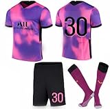 CHQTG Outdoor Fußballtrikot Adult Kinder Trikot #30, 21~22 Saison, Ausw