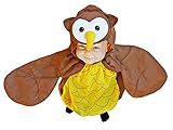 Ikumaal Eulen-Kostüm, F68 Gr. 98-104, für Kinder, Eule-Kostüme Eulen-Kostüme Fasching Karneval, Kleinkinder-Karnevalskostüme, Kinder-Faschingskostüme,Geburtstags-Geschenk Weihnachts-Geschenk
